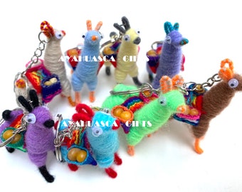 26 Llama Keychains, llama purse charm, keychains, llama, alpaca, alpaca keychains, llama gifts, tiny llama figurine, alpaca keyring bundles