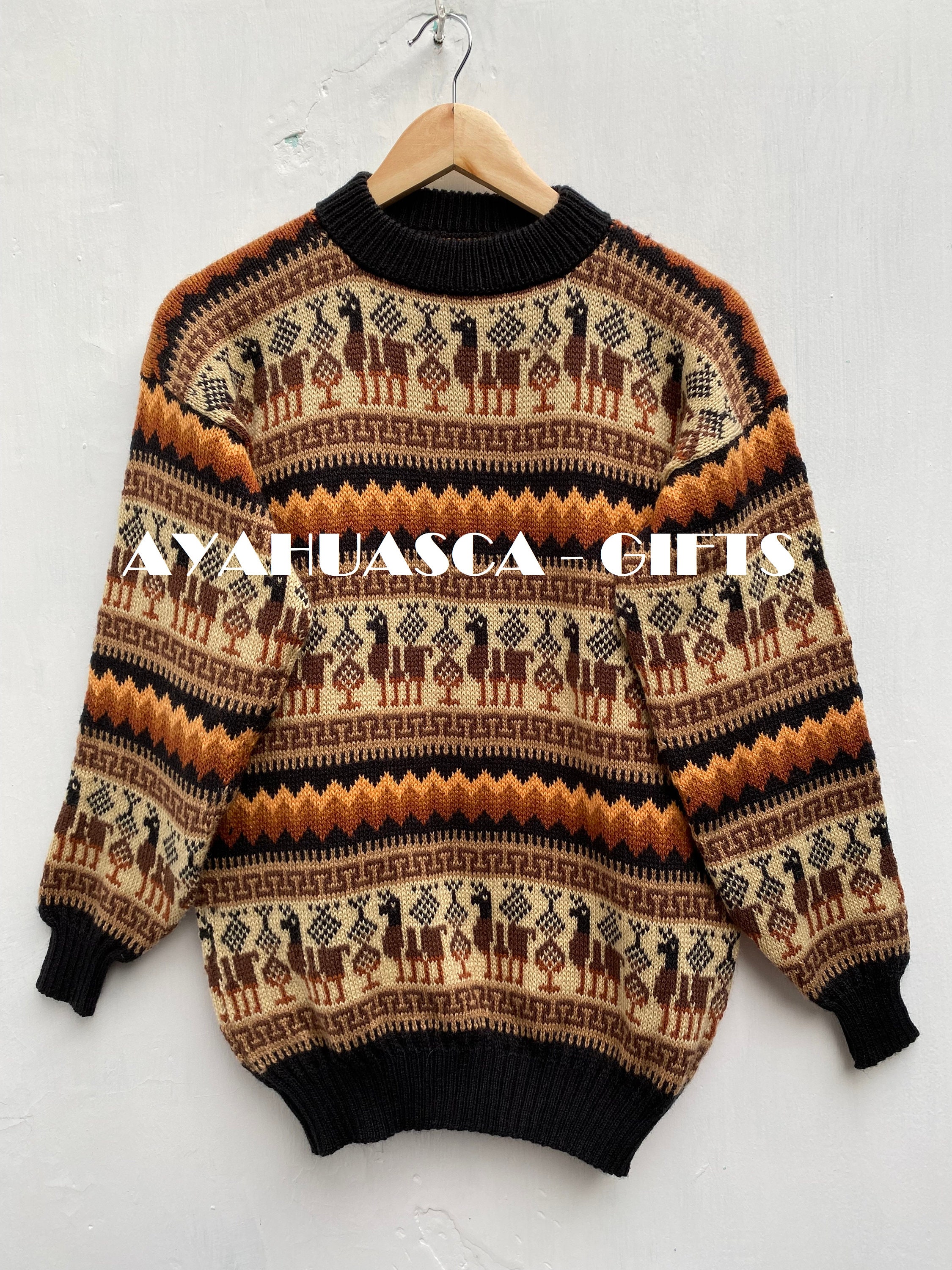 Alpaca Sweater Peruvian Sweater Unisex Sweater Peruvian Etsy Canada