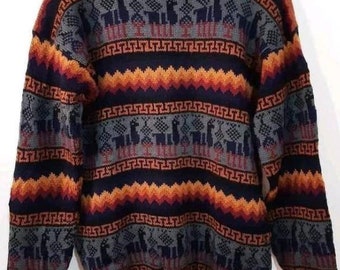 Peruvian sweater mens hot sale