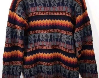 Alpaka-Pullover, peruanischer Pullover, Unisex-Pullover, peruanischer Alpaka-Pullover, peruanische Jacke, Peru-Pullover, Alpaka-Pullover, Boho-Pullover