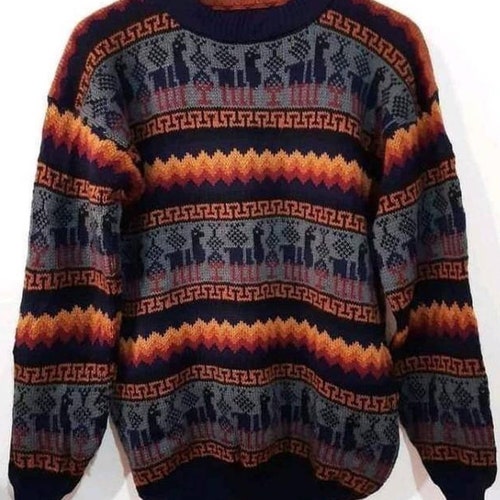 Alpaca Sweater Peruvian Sweater Unisex 