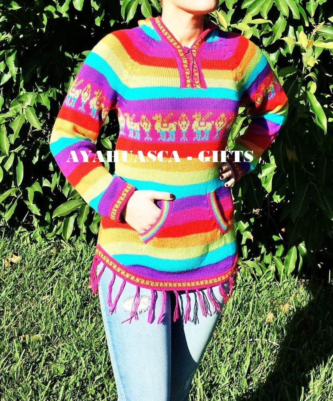 Alpaca Sweater Peruvian Sweater Woman Sweater Peruvian Etsy