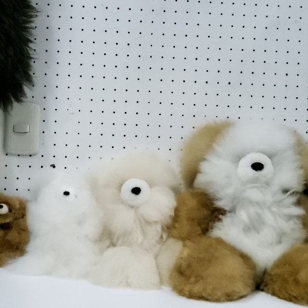 Meilleur bébé alpaga fourrure ours en peluche peluche 6 pouces ou 12 pouces très doux et mignon alpaga péruvien confortable animal en peluche