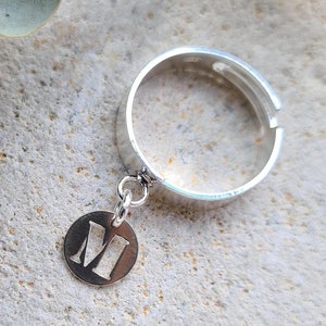 Anillo de Plata 925 personalizable con la letra que elijas