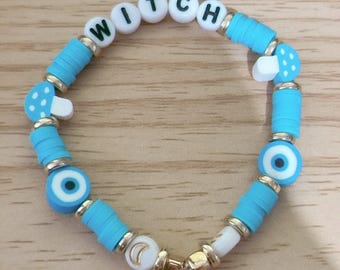 Blue Witch Bead Bracelet
