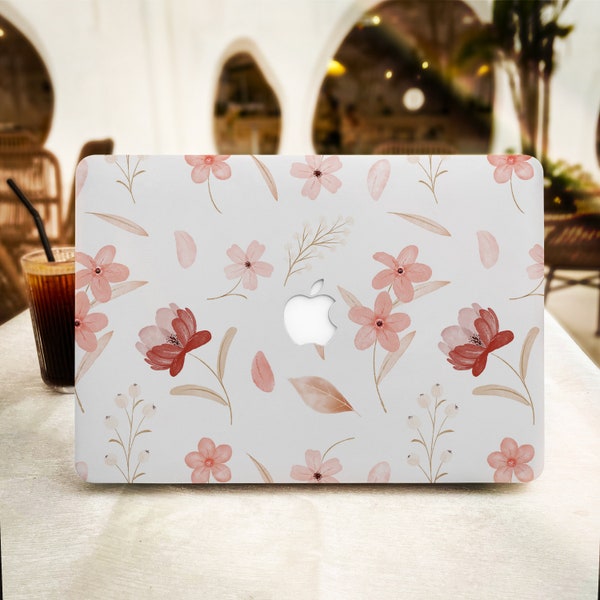 Fresh Floral Flower MacBook Case for New MacBook Pro 16 15 Macbook Air 15 14 13 MacBook Retina 15 13 12 Apple Laptop 2022 2021 2020 Cover