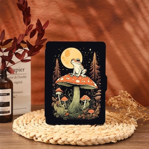 Frogs On Mushroom Kindle Case Cover Paperwhite 2021 Paperwhite 6.8 Case Kindle 10th 11th Generation Kindle 6&quot; Cover 2022