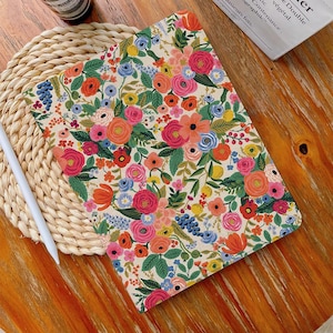 Colorful Flowers iPad Case,13&quot;iPad Case,iPad Air 4/5/6 Case with Pencil Holder iPad Pro 12.9&quot; 11&quot; Mini 6/5/4,10/9/8/7,10.2&quot;,2024/2022/2021