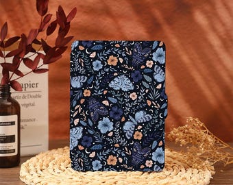 Blue Butterflies Kindle Case Cover Paperwhite 12 2024 Paperwhite 2021 Paperwhite 6.8 Case Kindle 10th 11th Generation Kindle 6" Cover 2022
