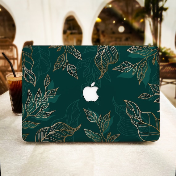Blackish Green Leaves MacBook Case for New MacBook Pro 16 15