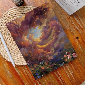 Oil Painting iPad Case,13&quot; iPad Case,iPad Air 4/5/6 Case with Pencil Holder iPad Pro 12.9&quot; 11&quot; Mini 6/5/4,10/9/8/7,10.2&quot;,2024/2022/2021
