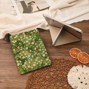 Oil Painting Y+Flip With Pencil Holder iPad Case For iPad Air 6/7 iPad 9.7&quot;10.2&quot;10.9&quot;11&quot; 12.9 inch Mini 7/6,iPad Pro iPad 2025 2024 Case