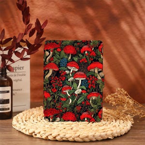 Red Mushroom Kindle Case Cover Paperwhite 12 2024 Paperwhite 2021 Paperwhite 6.8 Case Kindle 10th 11th Generation Kindle 6&quot; Cover 2022