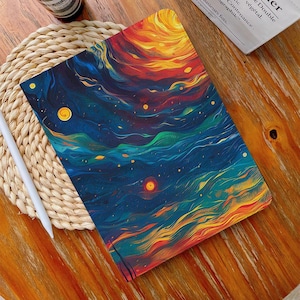 Colorful Sky iPad Case,13&quot; iPad Case,iPad Air 4/5/6 Case with Pencil Holder iPad Pro 12.9&quot; 11&quot; Mini 6/5/4,10/9/8/7,10.2&quot;,2024/2022/2021