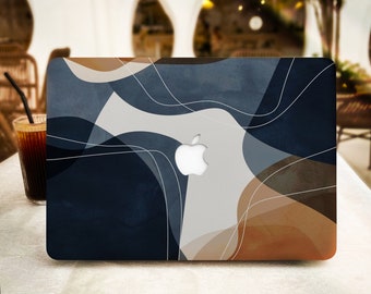 Abstract Aesthetic Line MacBook Hülle für Neues MacBook Pro 16 15 Macbook Air 15 14 13 MacBook Retina 13 12 Apple Laptop 2022 2021 2020 Cover