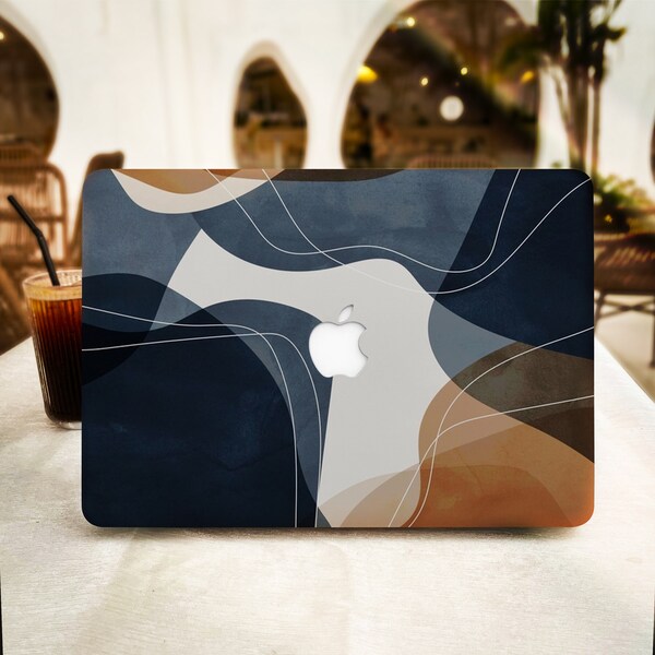 Abstract Aesthetic Line MacBook Case for New MacBook Pro 16 15 Macbook Air 15 14 13 MacBook Retina 13 12 Apple Laptop 2022 2021 2020 Cover