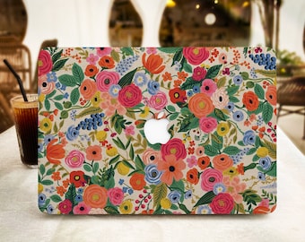 Housse pour ordinateur portable MacBook avec peinture de fleurs colorées pour Mac 16 12 13 pouces pour Macbook Air 15/13 Pro 13/14/15/16 2022 2023 M2 A2941