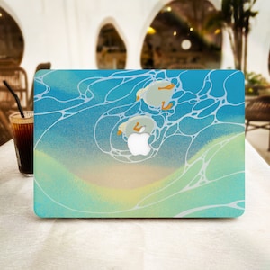 Housse MacBook Canard de natation pour Air 13 15, M1 M2 Air 13 A2681, A2337, A2338, Pro 13 14 15 16 2022 2021 2020 Housse pour ordinateur portable