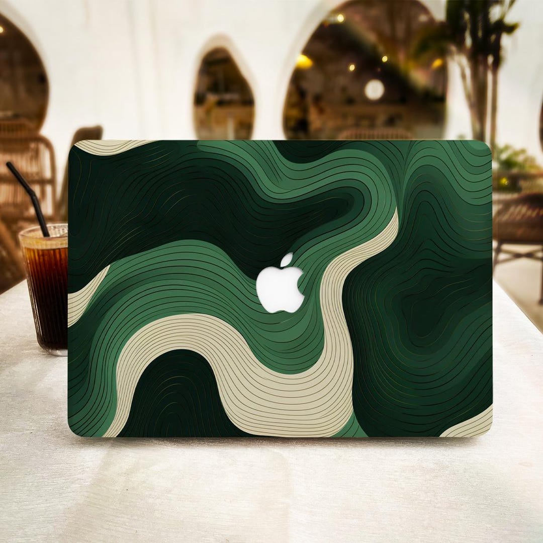 Green Wave Cover for MacBook Pro 13 14 15 16 ,macbook Air 13 in M2 ...