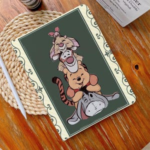 Cartoon Cute iPad Case,13&quot;iPad Case,iPad Air 4/5/6 Case with Pencil Holder iPad Pro 12.9&quot; 11&quot; Mini 6/5/4,10/9/8/7,10.2&quot;,2024/2022/2021
