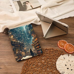 The Flying Pigeon Y+Flip With Pencil Holder iPad Case For iPad Air 6/7 iPad 9.7&quot;10.2&quot;10.9&quot;11&quot;12.9 inch Mini 7/6,iPad Pro iPad 2025 2024 Case