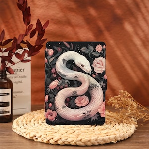 White Snake Kindle Case Cover Paperwhite 2021 Paperwhite 6.8 Case Kindle 10th 11th Generation Kindle 6&quot; Cover 2022