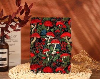 Red Mushroom Kindle Case Cover Paperwhite 2021 Paperwhite 6.8 Case Kindle 10th 11th Generation Kindle 6" Cover 2022