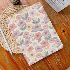 Color FLowers iPad Case,13&quot; iPad Case,iPad Air 4/5/6 Case with Pencil Holder iPad Pro 12.9&quot; 11&quot; Mini 6/5/4,10/9/8/7,10.2&quot;,2024/2022/2021