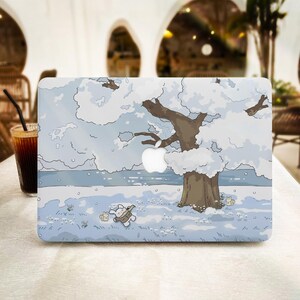 Cartoon Winter Scenery for MacBook Pro 13 14 15 16 ,MacBook Air 13 in M2,Laptop Hard Case Protective Cover for 11 12 Laptops,Macbook Cases