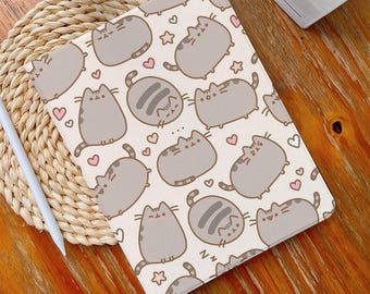 Cat Cute iPad Case,13" iPad Case,iPad Air 4/5/6 Case with Pencil Holder iPad Pro 12.9" 11" Mini 6/5/4,10/9/8/7,10.2",2024/2022/2021