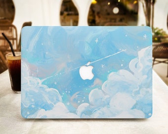 Blue Sky MacBook Hülle Hülle für Air 13 15 Hülle, M1 M2 Air 13 A2681, A2337, A2338, Pro 13 14 15 16,2022 2021 2020 Laptoptasche