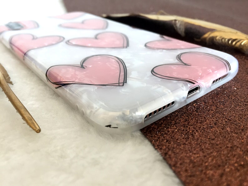 Shell Arte Pintura Rosa iPhone XR Caso iPhone XS Caso ...