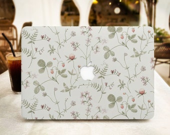 Minimalist Floral MacBook Cover for MacBook Pro 13 14 15 16 , MacBook Air 13 in M2, Laptop Hard Case Protective Cover for 11 12 Laptops