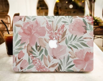 Peinture florale esthétique MacBook étui pour MacBook Pro 16 15 Macbook Air 15 14 13 MacBook Retina 15 13 12 Apple ordinateur portable 2022 2021 2020 couverture