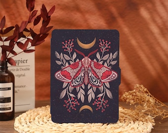Funda para Kindle Paperwhite 2021 con diseño de polilla de mecha. Funda para Kindle Paperwhite 6.8 (10.ª y 11.ª generación). Funda para Kindle de 6 pulgadas (2022).
