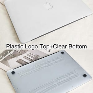 Puede incluir: Una funda para port&aacute;til blanca con la parte inferior transparente. La funda tiene un logotipo de Apple de pl&aacute;stico en la parte superior y una parte inferior transparente que muestra las rejillas de ventilaci&oacute;n del port&aacute;til. La funda est&aacute; dise&ntilde;ada para proteger el port&aacute;til de ara&ntilde;azos y golpes.