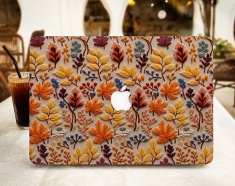 Autumn Leaves Plant MacBook Case Cover for Air 13 15 Macbook Case, M1 M2 M3,A2337, A2338, Pro 13 14 15 16, 2023 2022 2021 2020 Laptop Case