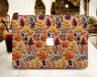 Herbstlaub Pflanze MacBook Hülle für Air 13 15 Macbook Case, M1 M2 M3,A2337, A2338, Pro 13 14 15 16, 2023 2022 2021 2020 Laptoptasche