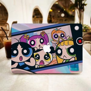 De Cartoon Girls voor MacBook Pro 13 14 15 16, MacBook Air 13 in M2, harde laptophoes beschermhoes voor 11 12 laptops, MacBook-hoesjes
