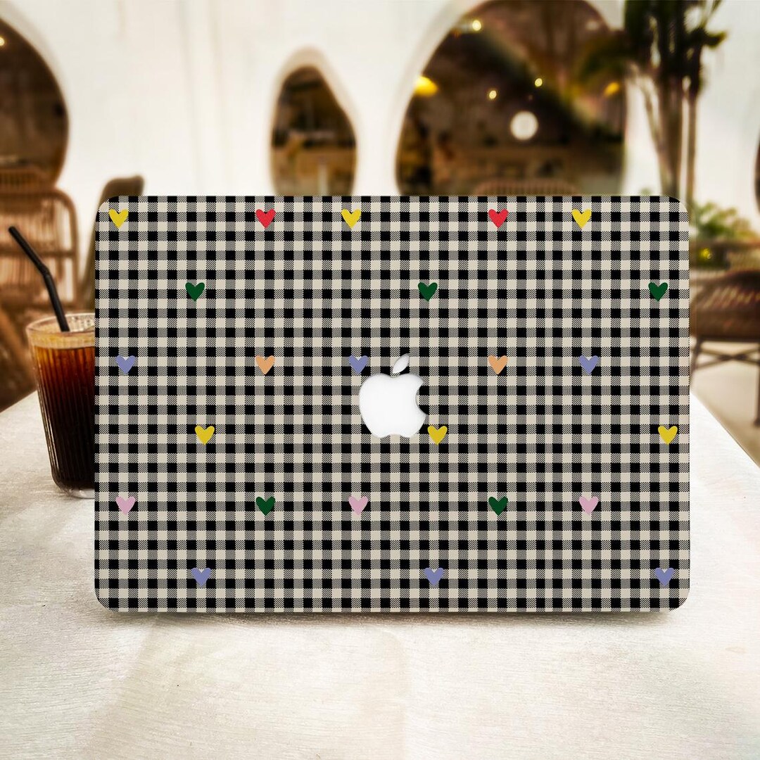 Heart Black Grid for MacBook Pro 13 14 15 16 ,macbook Air 13 in M2 ...