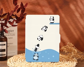 Cute Panda Case Cover Paperwhite 12 2024 Paperwhite 2021 Paperwhite 6.8 Case Kindle 10th 11th Generation Kindle 6"Cover 2022
