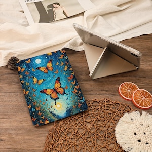 Butterflies Y+Flip With Pencil Holder iPad Case For iPad Air 6/7 iPad 9.7&quot;10.2&quot;10.9&quot;11&quot;12.9 inch Mini 7/6,iPad Pro iPad 2025 2024 Case