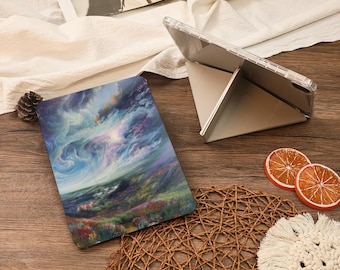 Color Sky Y+Flip With Pencil Holder iPad Case For iPad Air 6/7 iPad 9.7"10.2"10.9"11"12.9 inch Mini 7/6,iPad Pro iPad 2025 2024 Case
