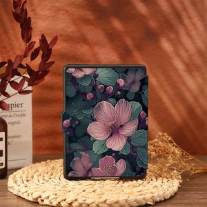 Pink Flowers Kindle Case Cover Paperwhite 12 2024 Paperwhite 2021 Paperwhite 6.8 Case Kindle 10th 11th Generation Kindle 6"Cover 2022