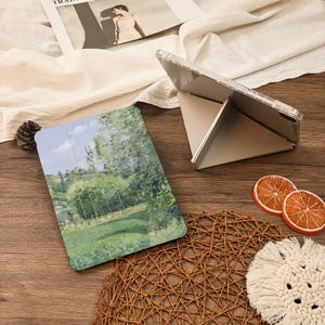 Rural Landscape Y+Flip With Pencil Holder iPad Case For iPad Air 6/7 iPad 9.7&quot;10.2&quot;10.9&quot; 11&quot; 12.9 inch Mini 7/6,iPad Pro iPad 2025 2024 Case