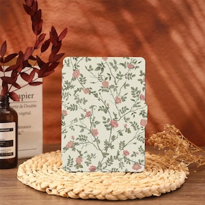 Étui pour Kindle avec fleurs roses, Paperwhite 12 2024 Paperwhite 2021 Étui Paperwhite pour Kindle 6,8 pouces Kindle 10e 11e génération Kindle 6" 2022