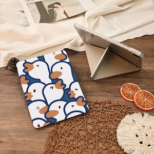Lovely Goose Y+Flip With Pencil Holder iPad Case For iPad Air 6/7 iPad 9.7&quot;10.2&quot; 10.9&quot; 11&quot; 12.9 inch Mini 7/6,iPad Pro iPad 2025 2024 Case