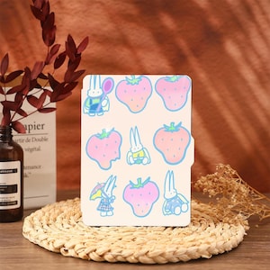 Pink Strawberry Kindle Case Cover Paperwhite 12 2024 Paperwhite 2021 Paperwhite 6.8 Case Kindle 10th 11th Generation Kindle 6&quot; Cover 2022
