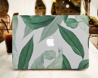 Lush Green Leaf MacBook Case for New MacBook Pro 16 15 Macbook Air 15 14 13 MacBook Retina 15 13 12 Apple Laptop 2022 2021 2020 Cover