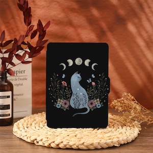 Moon Night  Cat Kindle Case Cover Paperwhite 2021 Paperwhite 6.8 Case Kindle 10th 11th Generation Kindle 6&quot; Cover 2022